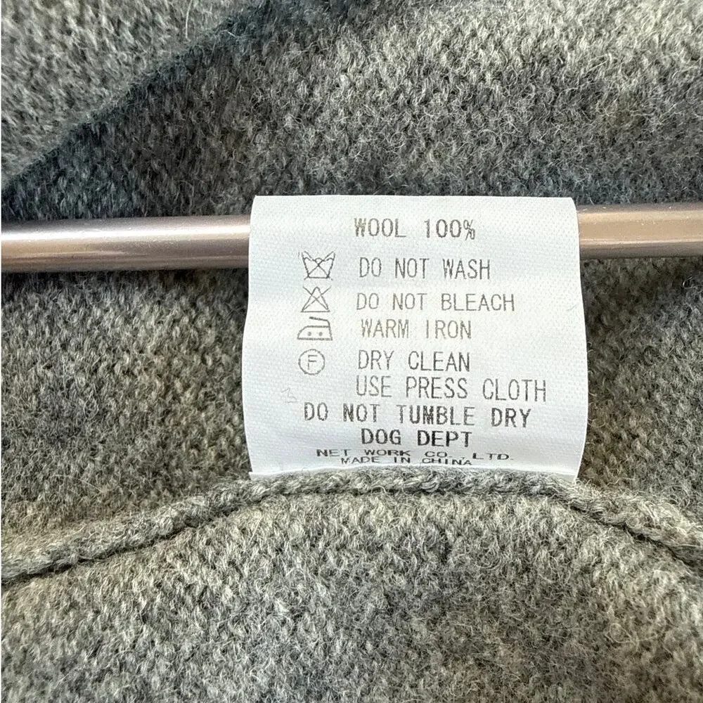 Dog Dept Japan Men's Wool Knit Vest in Gray Size Small